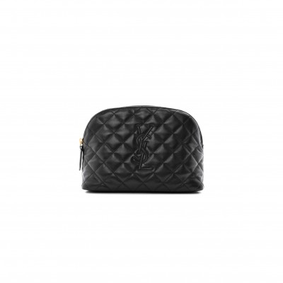 YSL LE CASSANDRE LARGE COSMETIC POUCH BLACK 742662AABK91000 (30*20*11cm)